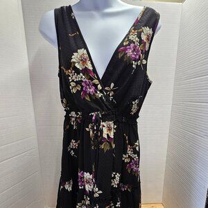 NWT Speechless Dress, Size Small, Black Floral Pattern
